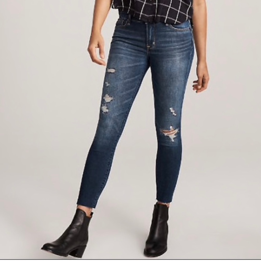Abercrombie Harper low rise ankle jeans 24s